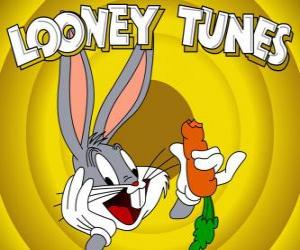 yapboz Bugs Bunny, Looney Tunes ve macera tavşan kahraman